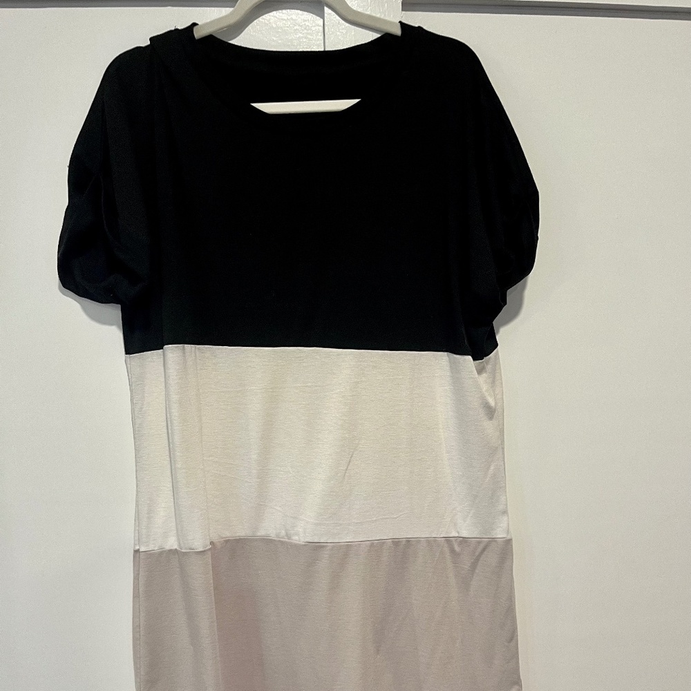 Colorblock T-shirt Dress